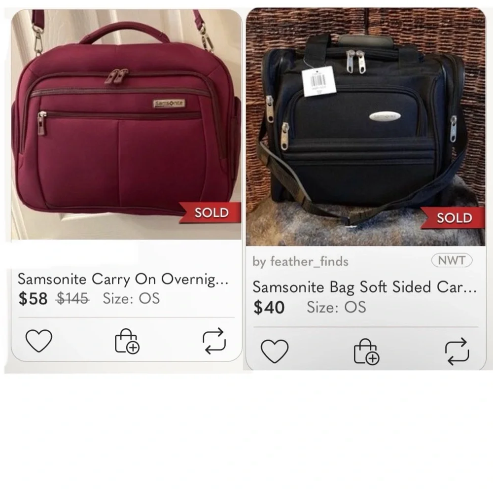 Vtg Samsonite Siihouette 4 Tweed Expandable Tweed Carryon Shoulder Bag